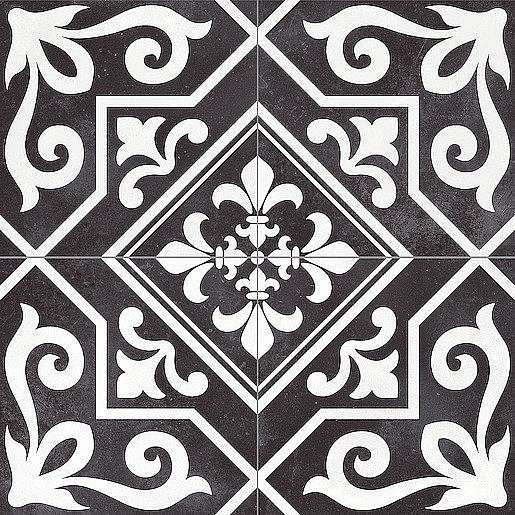 Dlažba Peronda Ayala black reverse 45x45 cm mat AYALABKR