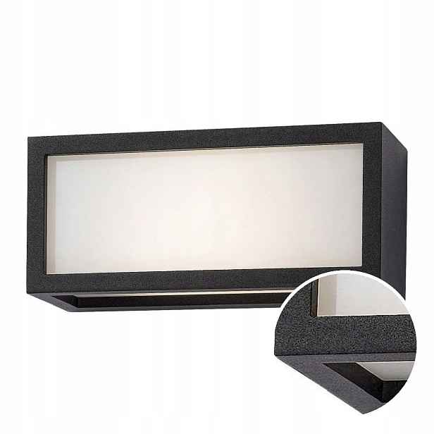 Nástěnná Led nástěnná lampa 10W 480lm 4000K IP54 Černá Lublin Rabalux