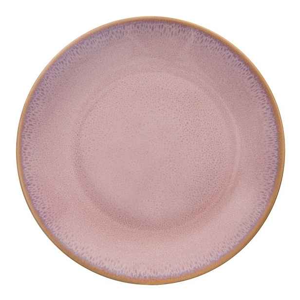 Růžový dezertní  keramický talíř ø 20,5 cm Glaze – Orion