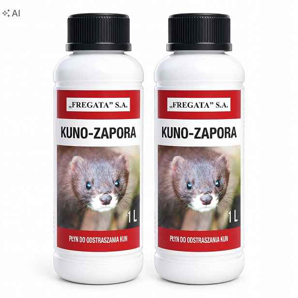 Set 2 X Kuno-zapora 1L kapalina odpuzovač na kuny – dům, auto, podkroví