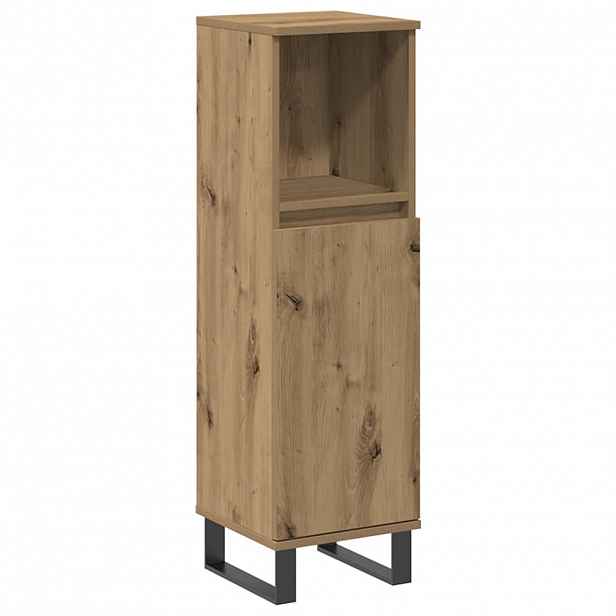 vidaXL Koupelnová skříňka dub artisan 30x30x100 cm kompozitní dřevo