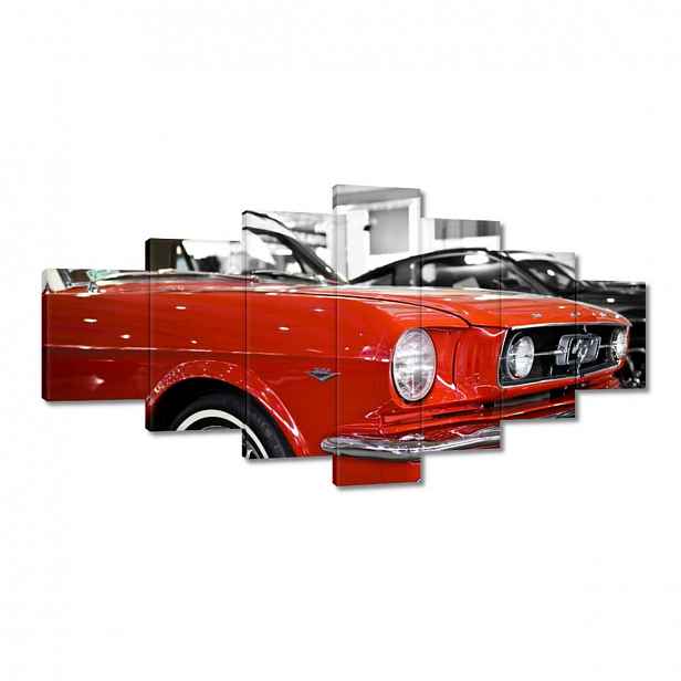 Obrazy 210x100 Červený Mustang