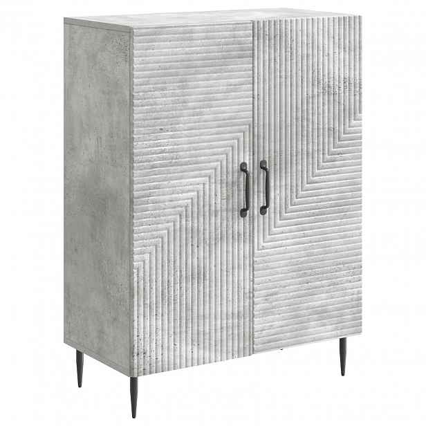 vidaXL Servírovací skříň Betonově šedá 66 x 34,5 x 89,5 cm