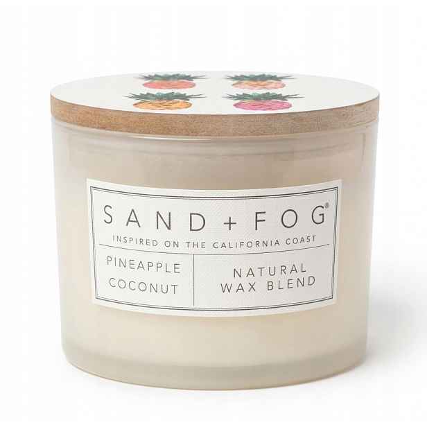 Vonná svíčka Sand Fog Pineapple Coconut – přírodní Vosk