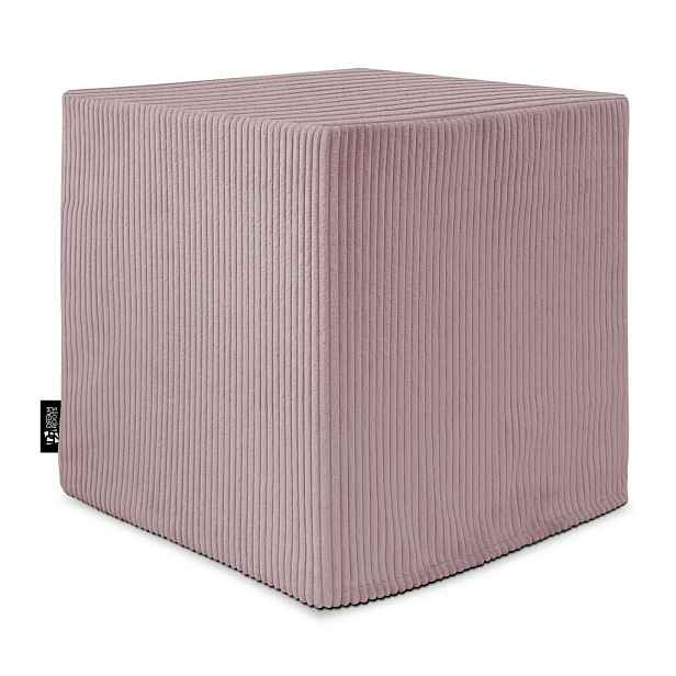 Dreamroots SEDACÍ KOSTKA QUBIK 40/40/40 cm manšestr Silver Pink