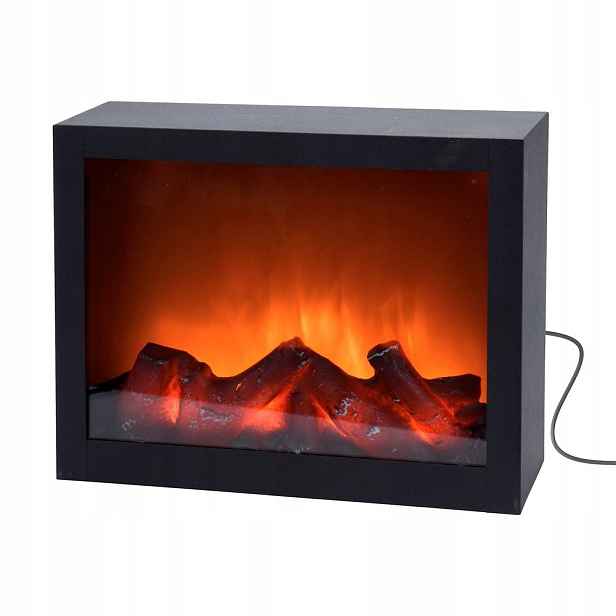 Elektrický krb Led vánoční dekorace, 29 x 23 cm