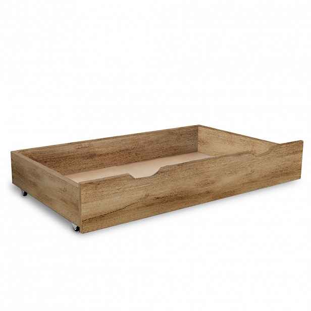 Úložný box pod postel 98 cm, dub artisan