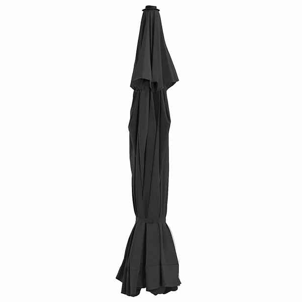 vidaXL Náhradní potah na zahradní slunečník černý 515 cm
