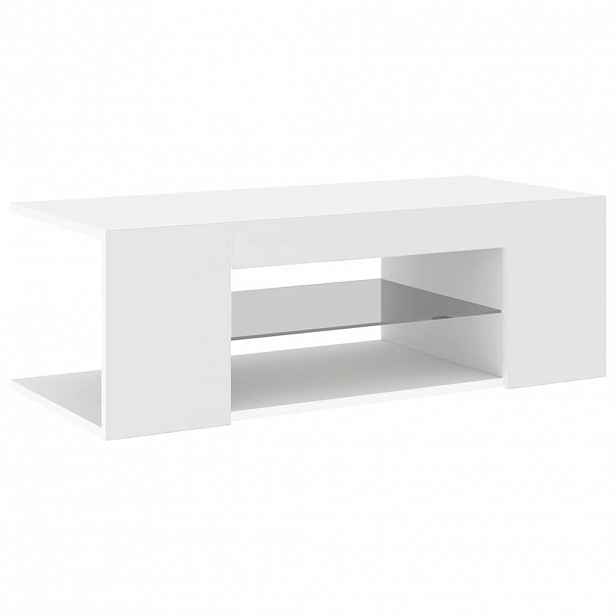 vidaXL TV skříňka s LED osvětlením bílá 90 x 39 x 30 cm