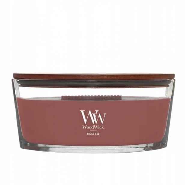 WoodWick Rouge Oud svíčka elipsa – orientální vůně 30–40 h
