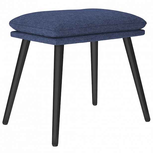 vidaXL Podnožka modrá 45 x 29,5 x 35 cm textil