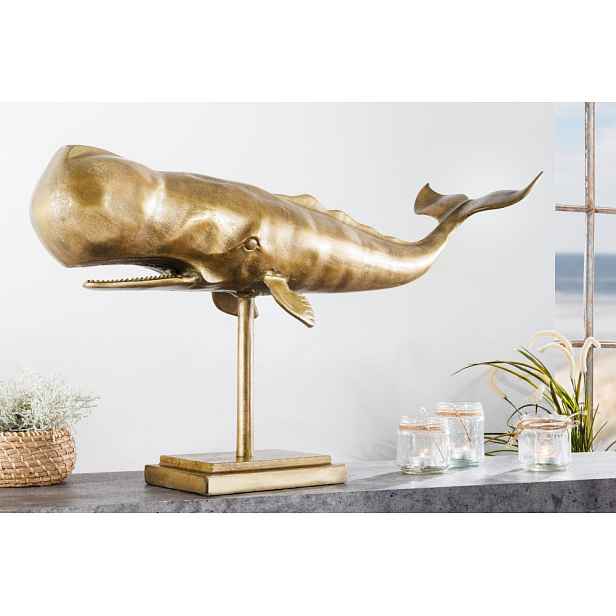 Dekorační socha velryba GIHAS 70 cm Dekorhome