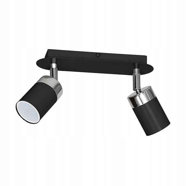 Stropní Svítidlo Milagro Joker MLP911 2x40W Černá/Chromová Led GU10