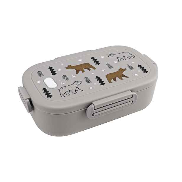 TORO Plastový svačinový box KITCHISIMO 950ml medvídek