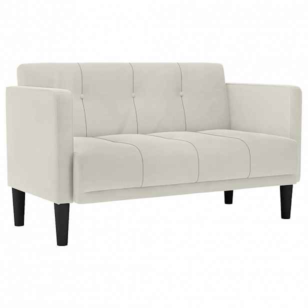 vidaXL Loveseat Sofa krémová 111 cm samet