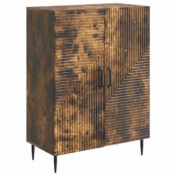 vidaXL Servírovací skříň Kouřový dub 66 x 34,5 x 89,5 cm