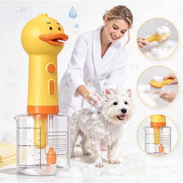350 ml Elektrický napěňovač šamponu pro psy Usb dávkovač pěnového mýdla