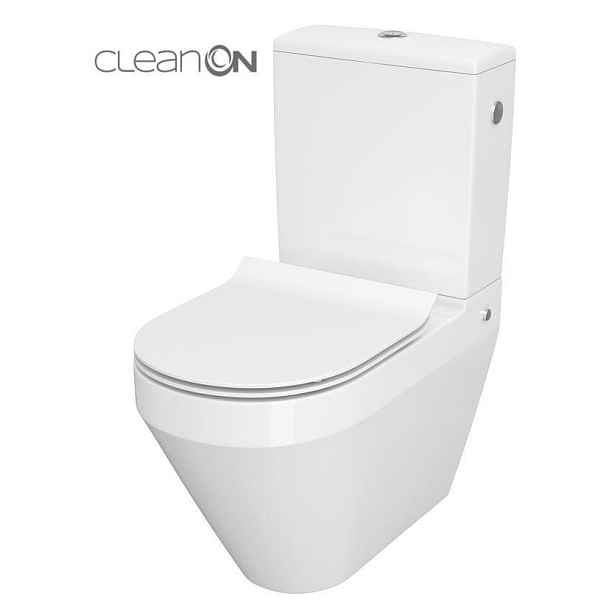 CERSANIT - WC KOMBI CREA CLEANON 010/020 OVAL, NÁDRŽKA 010 3/5, SEDÁTKO DUR SLIM WO LW ONE K114-023-B-SET