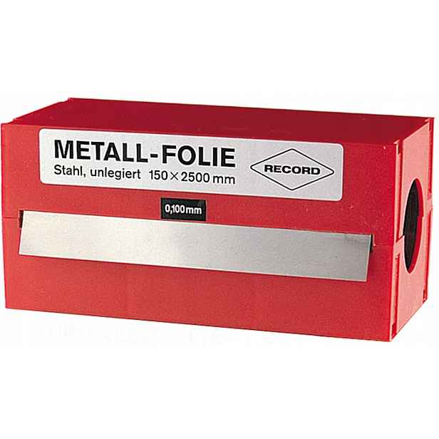 Fólie kovová 0,5 mm – štěrbinoměr, Ocel