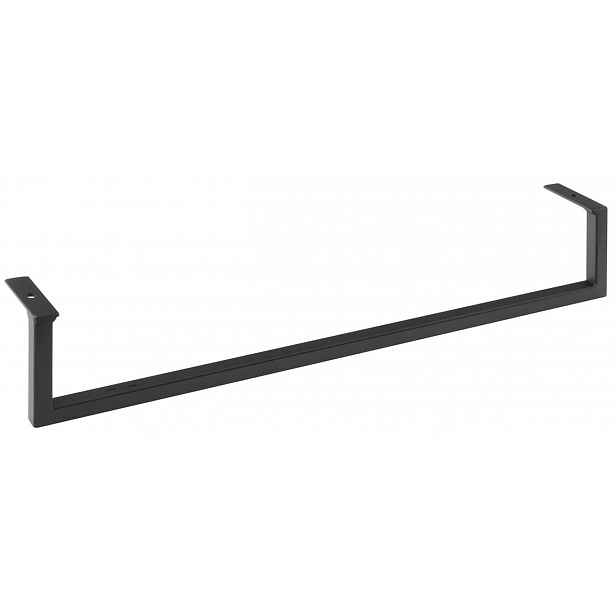 Sapho - Čelní držák ručníků pro umyvadlo, 560 mm, matná černá HG560
