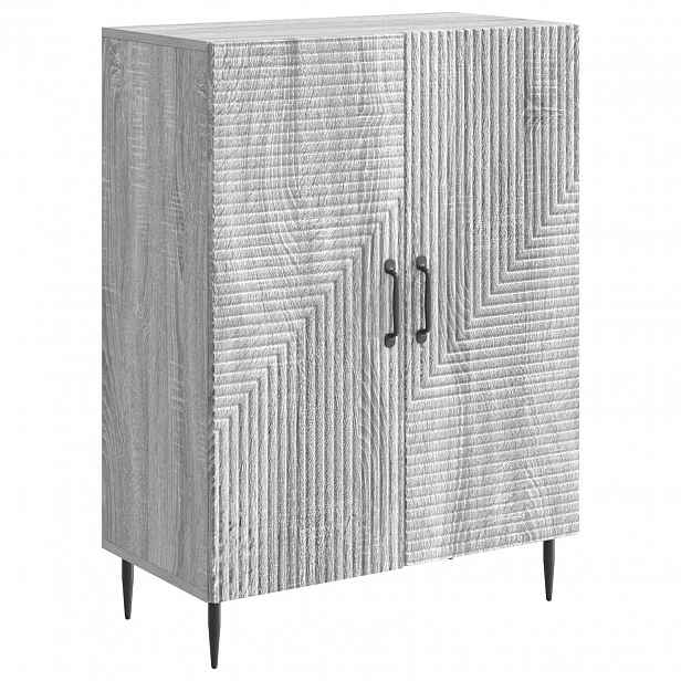 vidaXL Servírovací skříň Šedá sonoma 66 x 34,5 x 89,5 cm