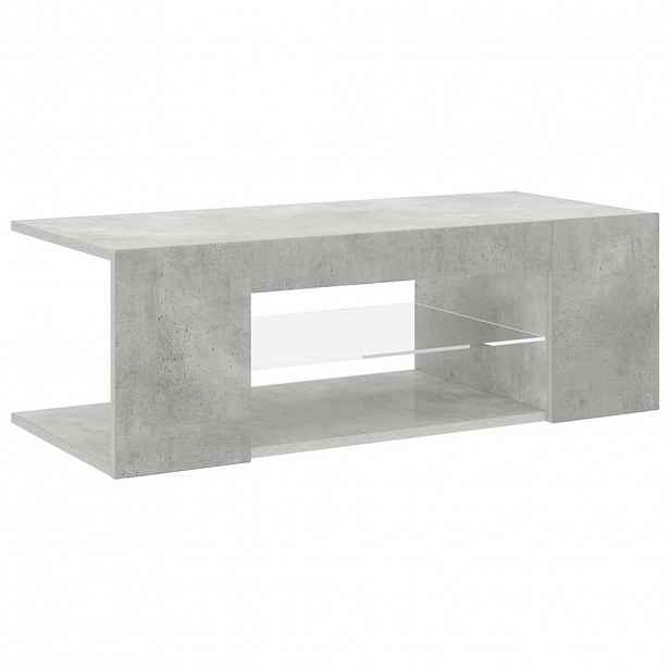 vidaXL TV skříňka s LED osvětlením betonově šedá 90 x 39 x 30 cm