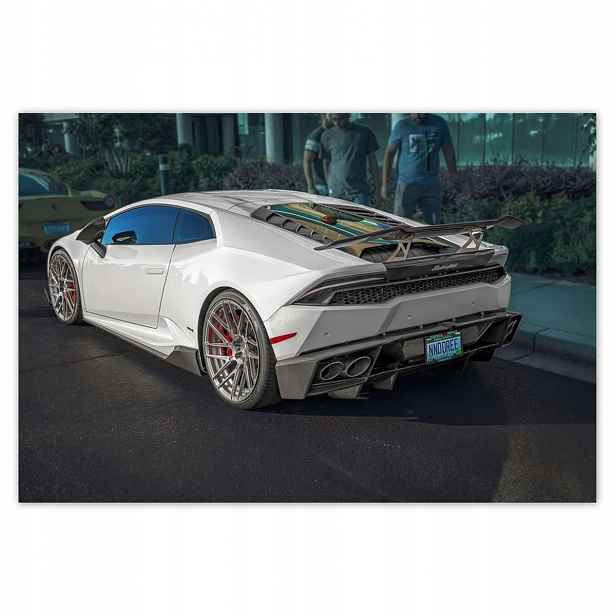 Plakáty 200x135 Bílé sportovní auto