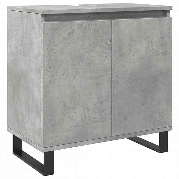 vidaXL Koupelnová skříňka betonově šedá 58x33x60 cm kompozitní dřevo