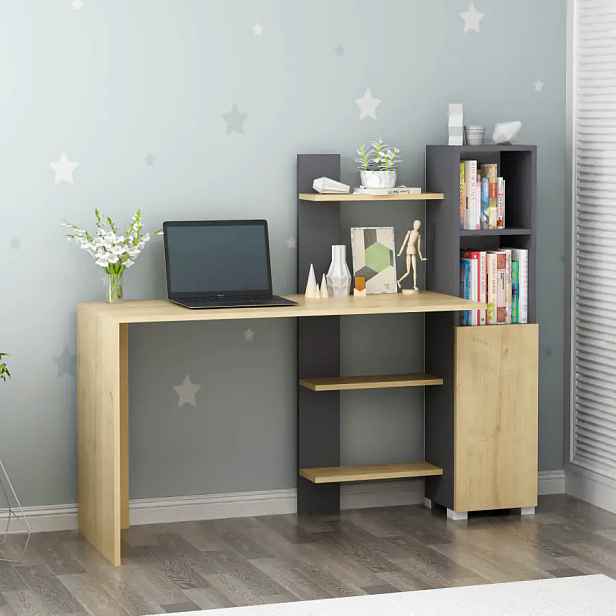 Casarredo Pracovní stůl ALTONA - dub / antracit