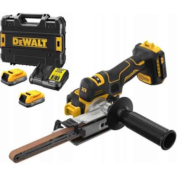 DeWALT DCM200E2T Pásový pilník 18V 2x1,7Ah Tstak