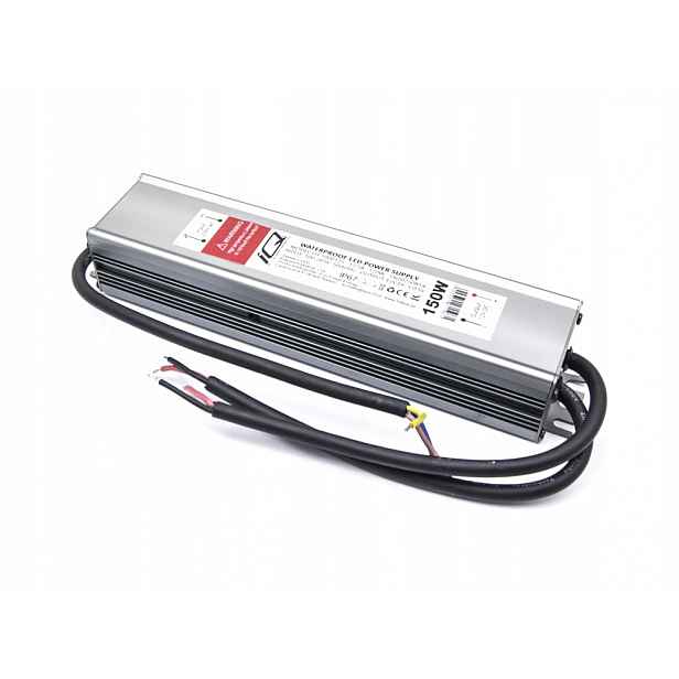 Led zdroj 12V 150W 12,5A Vodotěsný IP67 pro Led pásky Iqepe