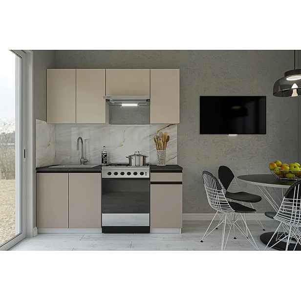 Casarredo Kuchyňská linka SILVINKA 180 - satin/clay grey