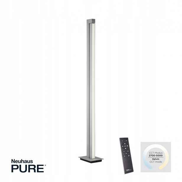 Podlahová lampa Paul Neuhaus Pure-lines integrovaný Led zdroj 20 W, šedá