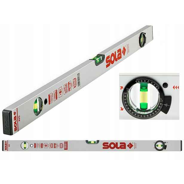 Sola Hliníková Vodováha S Úhloměrem 60 cm Avd