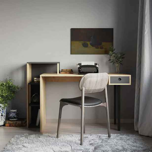 Casarredo Psací stůl ANITA - dub/antracit