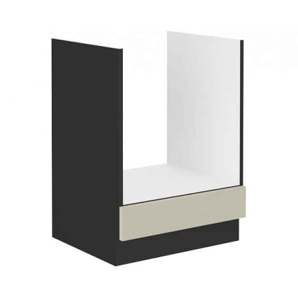 Kuchyňská skříňka pro vestavnou troubu Arona, 60 cm, kašmírová/černá