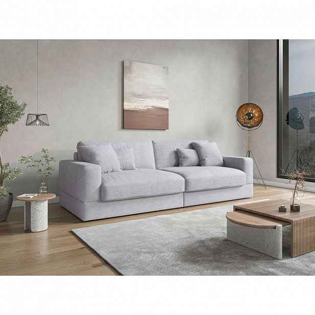 Sit & More POHOVKA BIG SOFA, textil, barvy stříbra