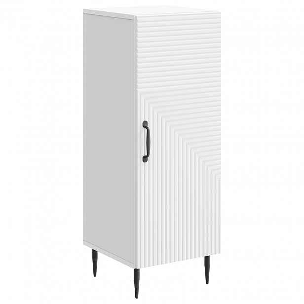 vidaXL Servírovací skříň Bílá 33 x 34,5 x 89,5 cm Kompozitní dřevo