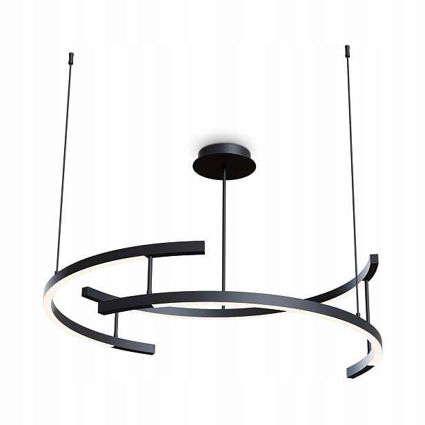 Závěsná lampa lustr polokruhová Led černá neutrální moderní 83 cm Maytoni