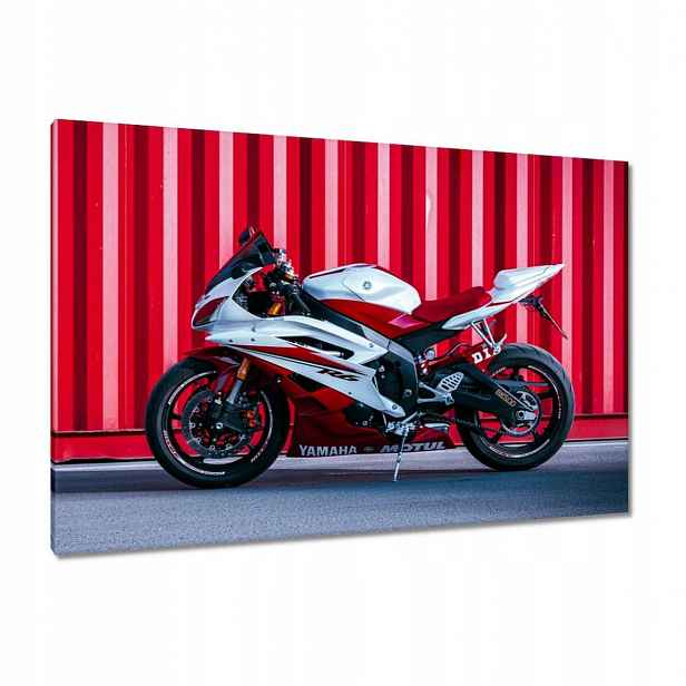 Obrazy 120x80 Bílo-červená Yamaha