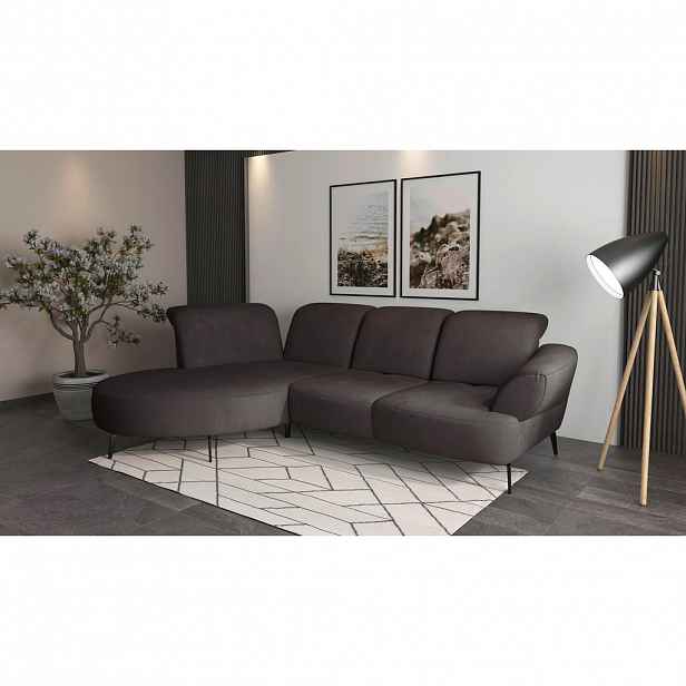 Sit & More ROHOVÁ SEDAČKA, textil, barvy grafitu