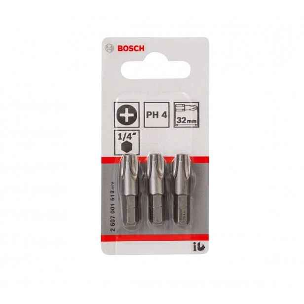 Bosch - Sada bitů PH4, délka 32 mm, 3 ks 2607001518