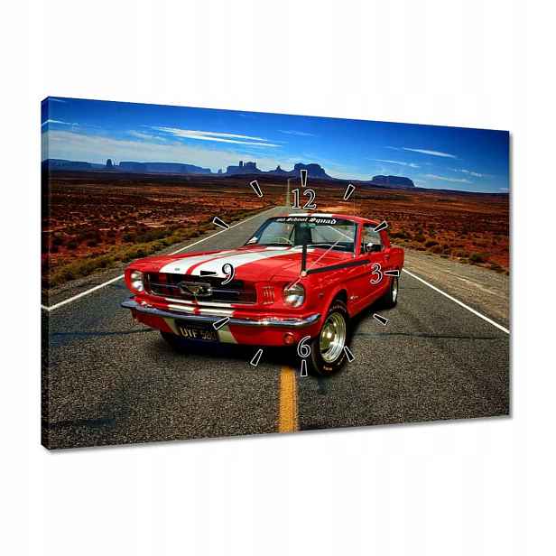 Nástěnné hodiny Ford Mustang 60x40