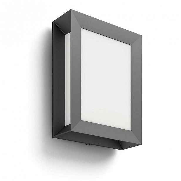 Svítidlo LED Philips Karp, 2700K, 6W, IP44 antracit