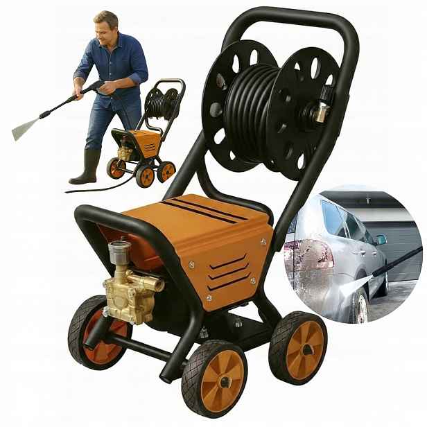 Tlaková myčka 250 Bar 1800W Pomaloběžná 1450 ot/min 8L Vozík Q1