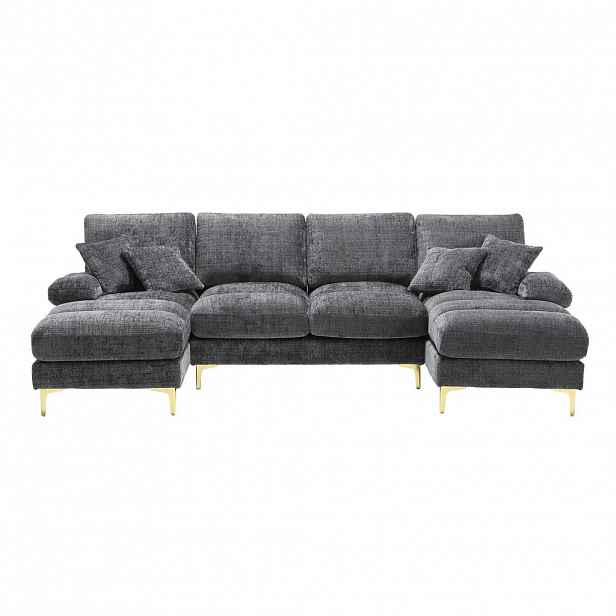 U-SEDACÍ SOUPRAVA 272/136/88 cm Šedá