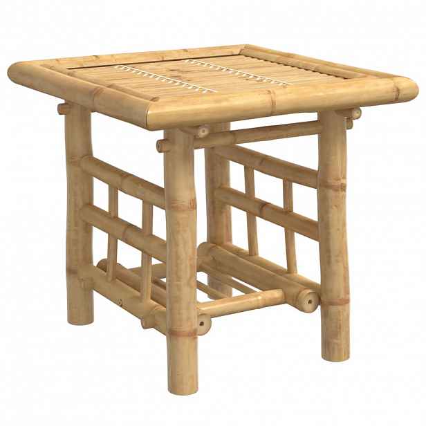 vidaXL Odkládací stolek 45 x 45 x 45 cm bambus