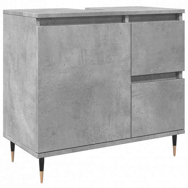 vidaXL Koupelnová skříňka betonově šedá 65x33x60 cm kompozitní dřevo