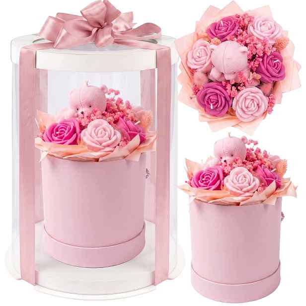 Vonné Svíčky Vonná Kytice Ze Svíček Flower Box Jako Dárek Lunari