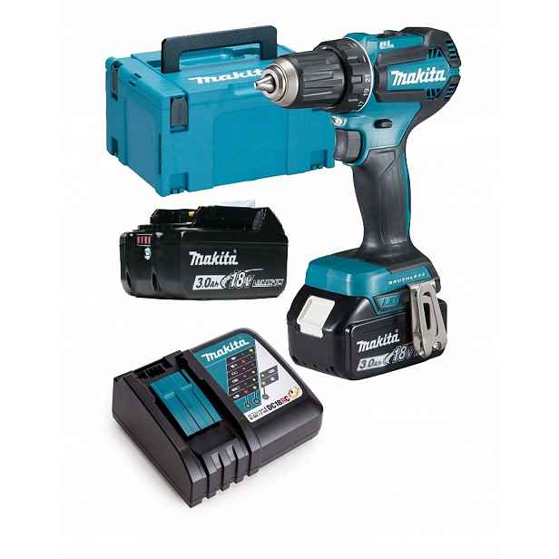 Aku vrtačka baterie 2x 18v Makita DDF485RFJ akumulátorová vrtačka